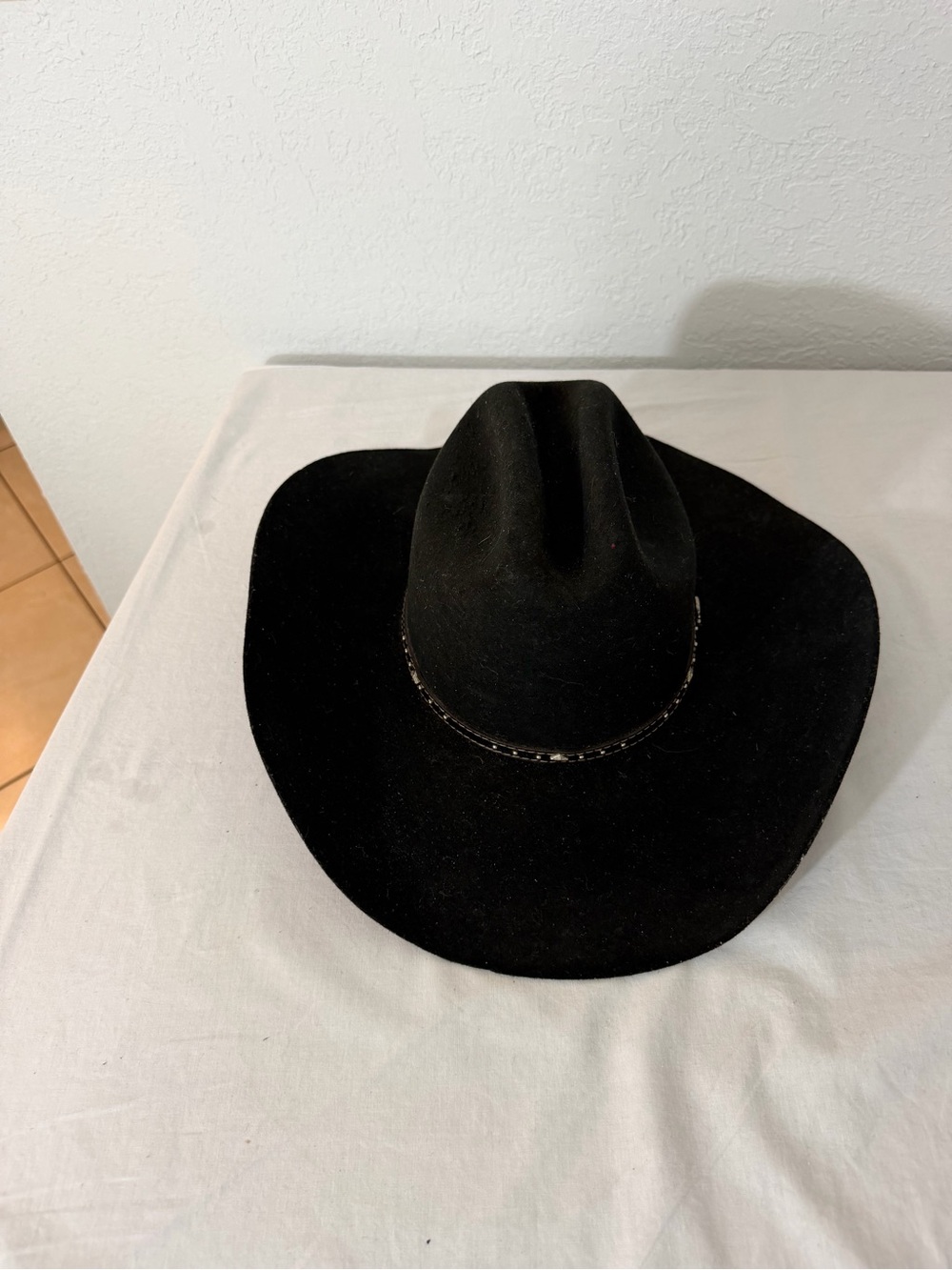 Justin Black Felt Cowboy Hat with Braided Band